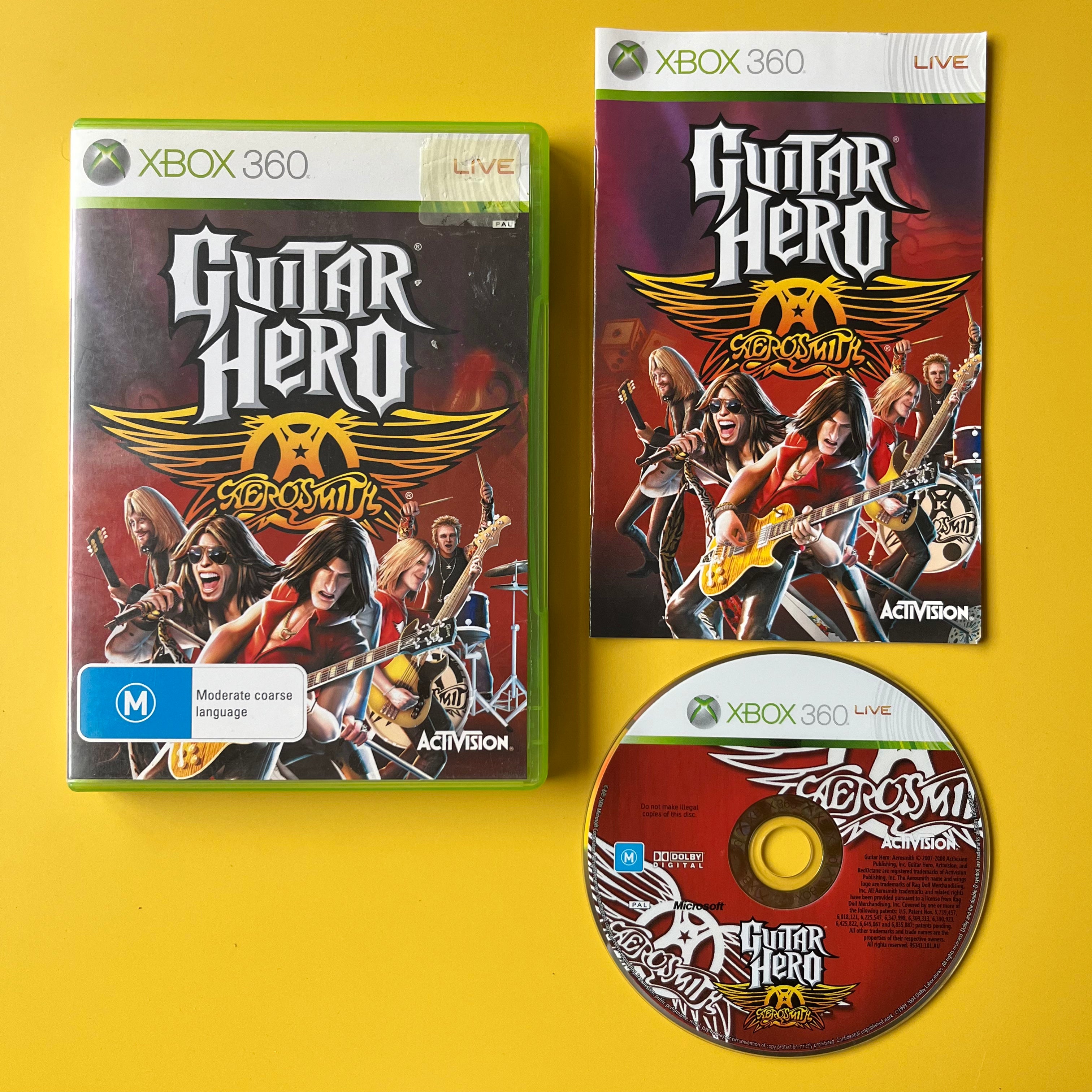 Jeu Guitar Hero Aerosmith Pour Xbox 360 - Version Complète En Bon état