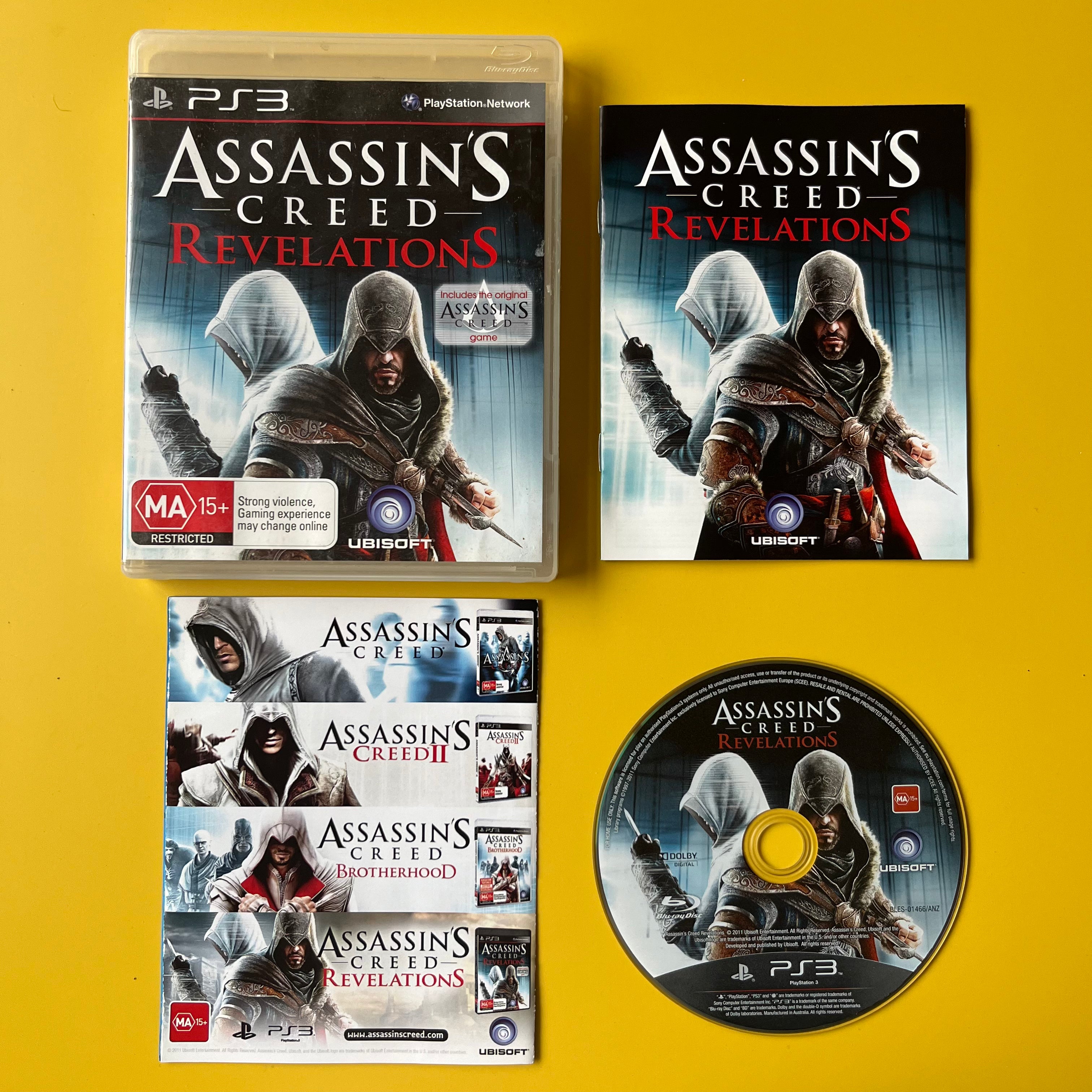 Jeu PS3 Assassin's Creed Revelations - Version PAL Complète (boîte, Manuel) En Très Bon état