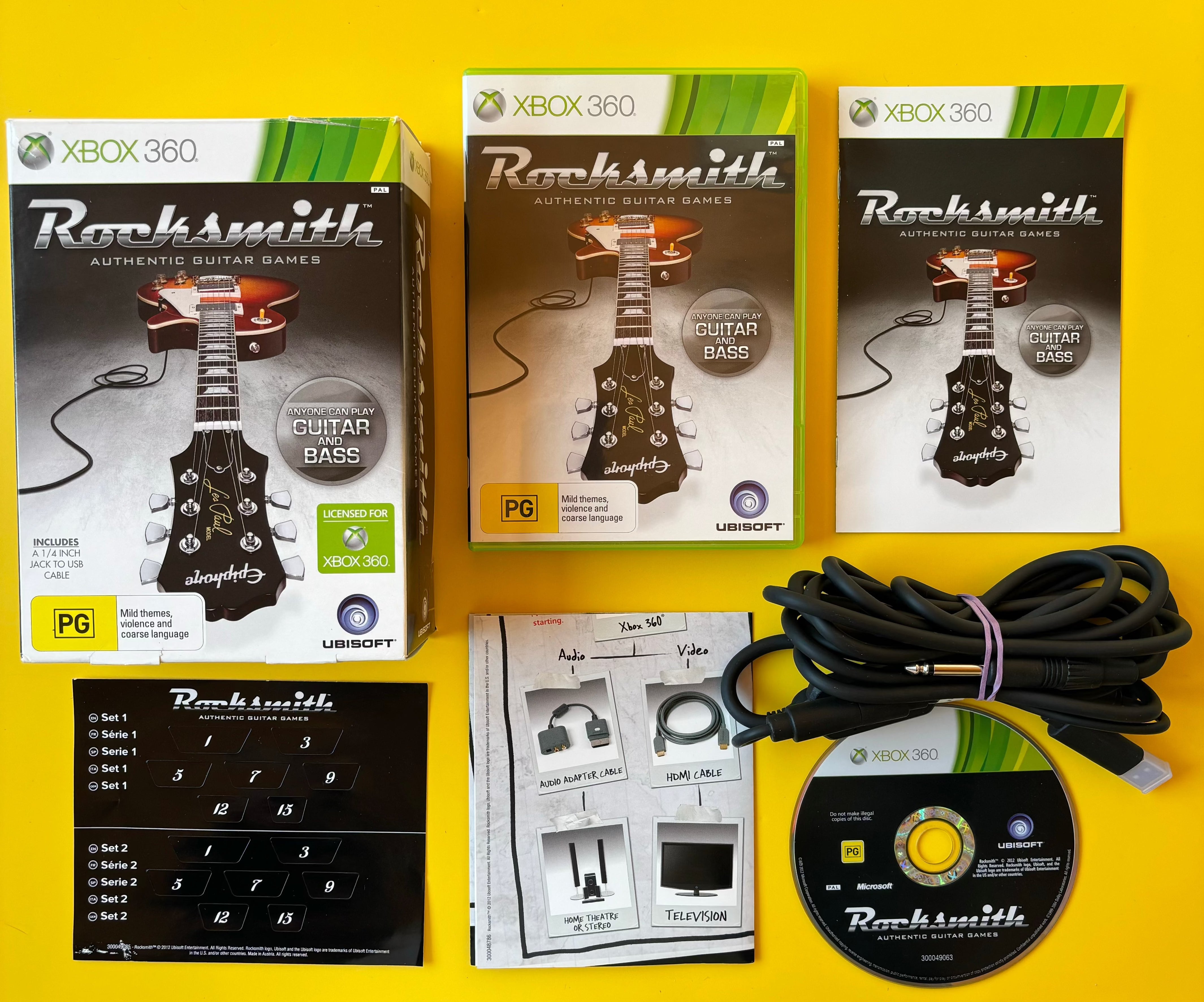 Buy Xbox 360 Rocksmith Authentic Guitar Games USB Cable Online in