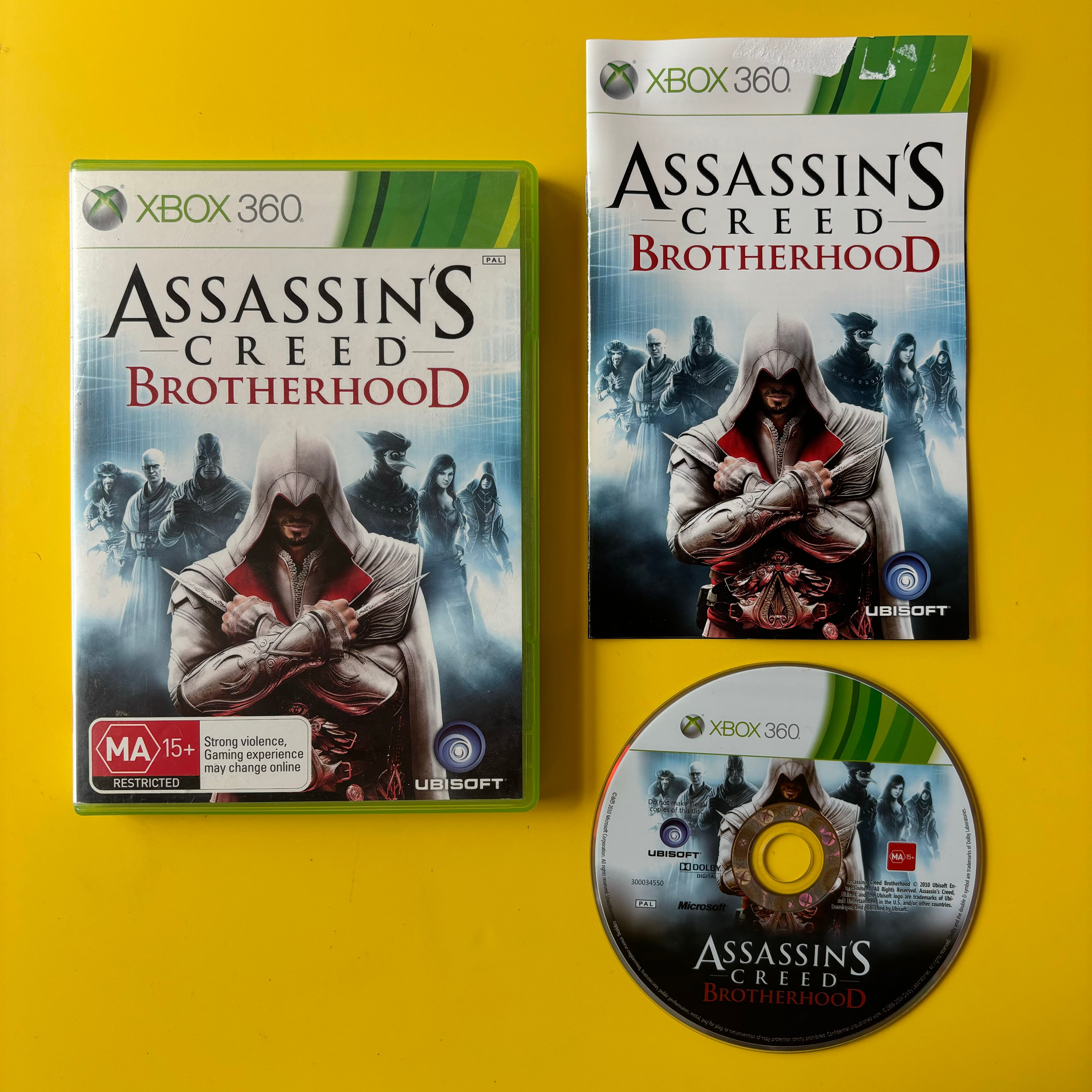 Assassin's Creed Brotherhood Complet Sur Xbox 360 - Version FR, Très Bon état