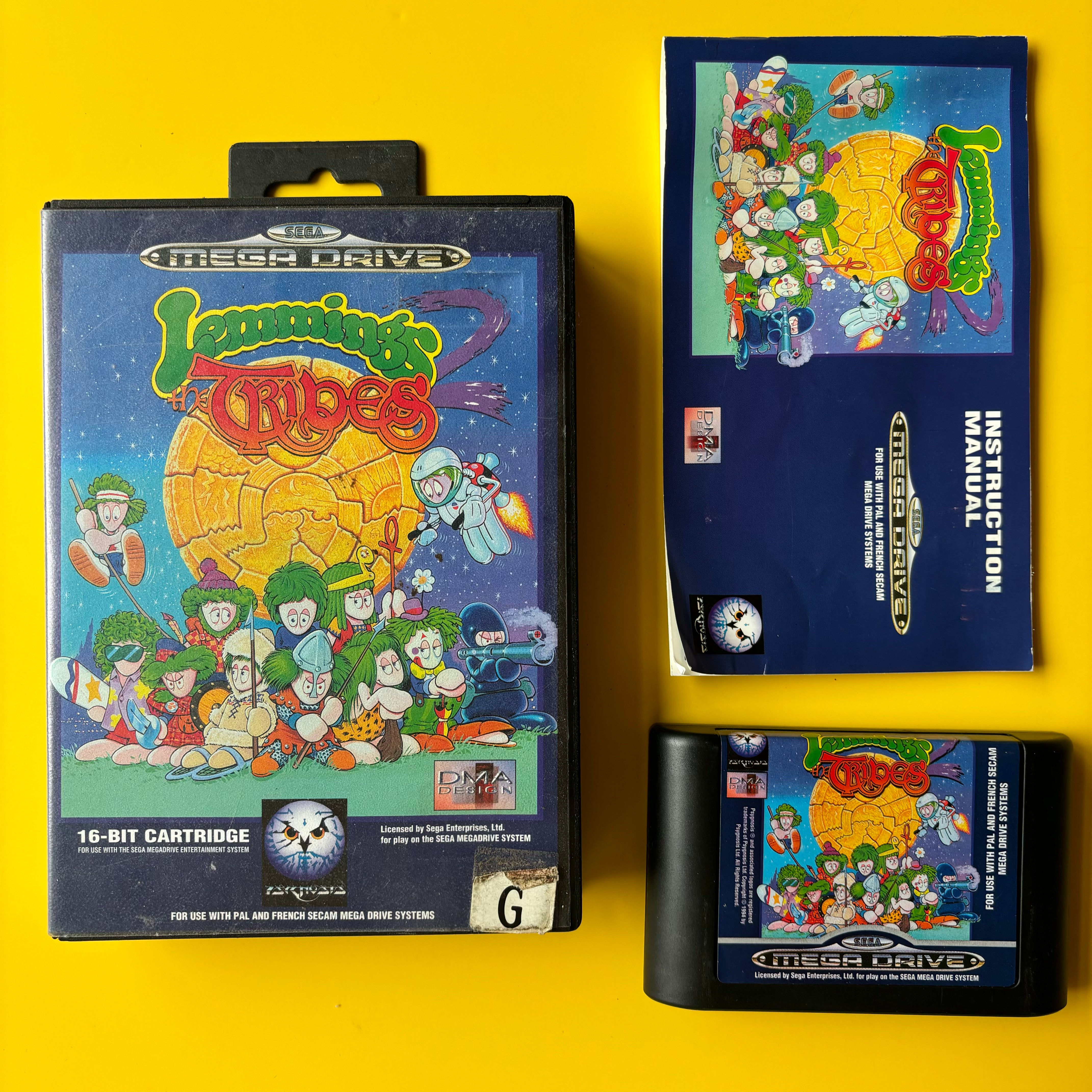 jeu sega mega drive - LEMMINGS 2 - The tribes - PAL / système français jeu sega mega drive - LEMMINGS 2 - The tribes - PAL / système français