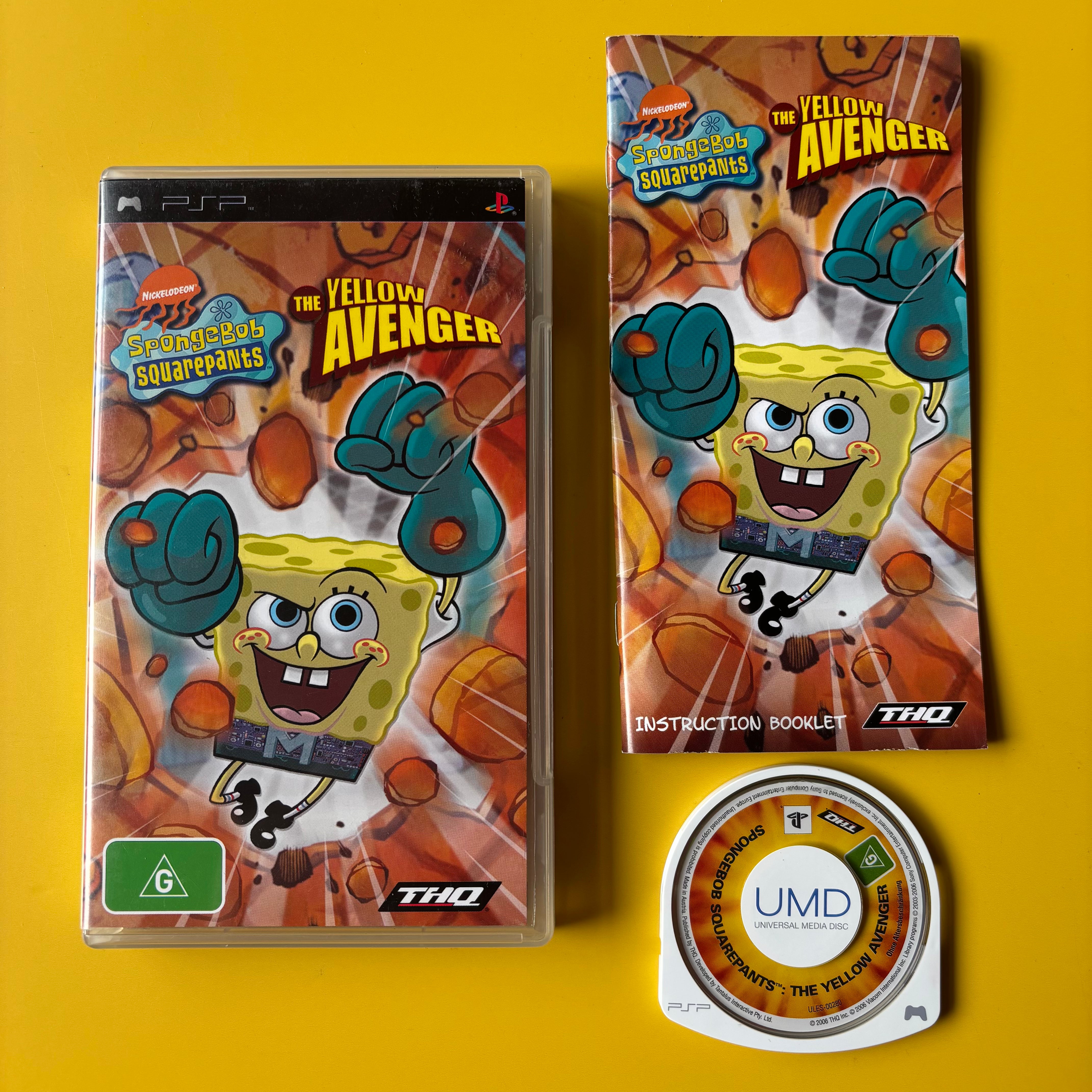 PSP - SpongeBob Squarepants The Yellow Avenger