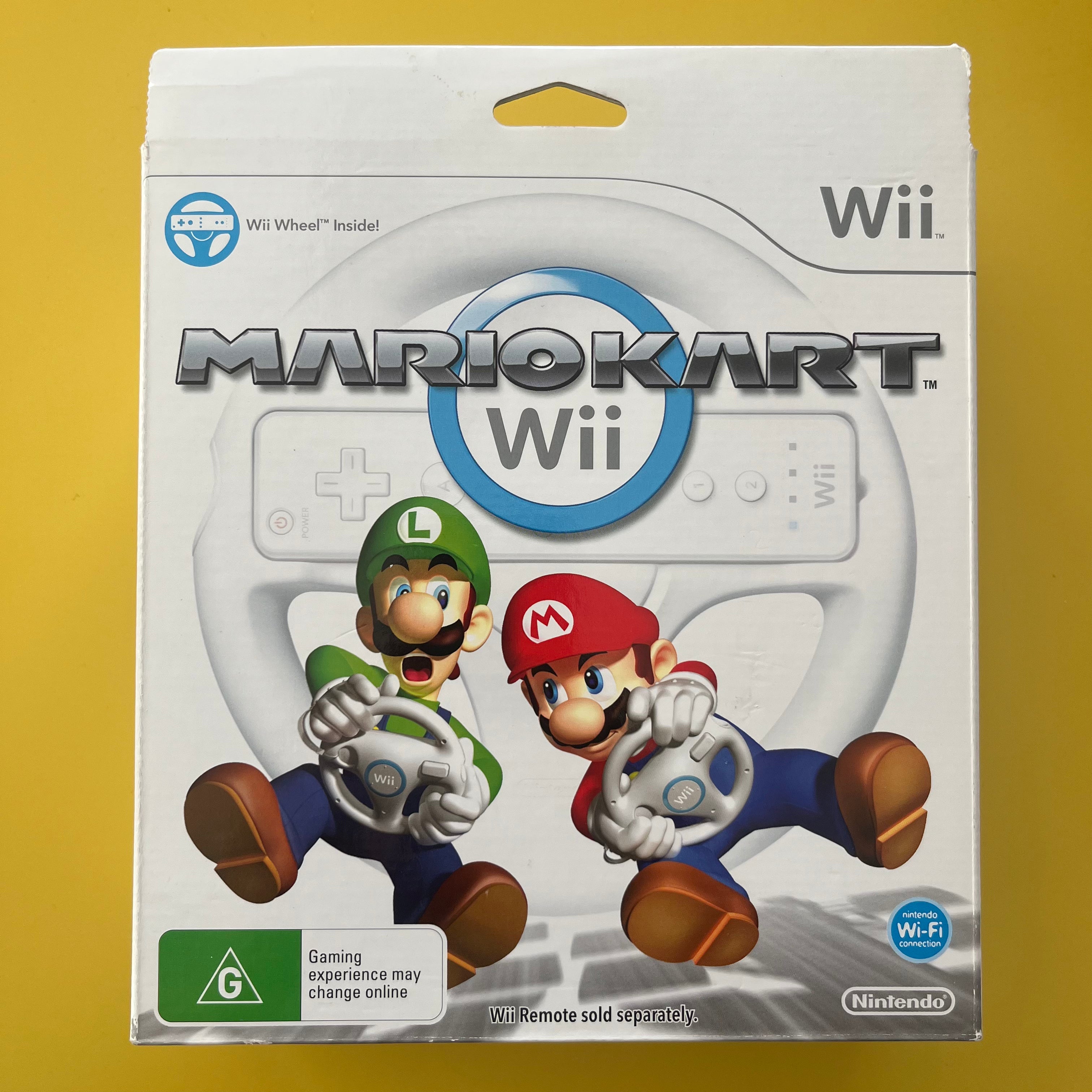 Wii - Mario Kart Wii - With Steering Wheel