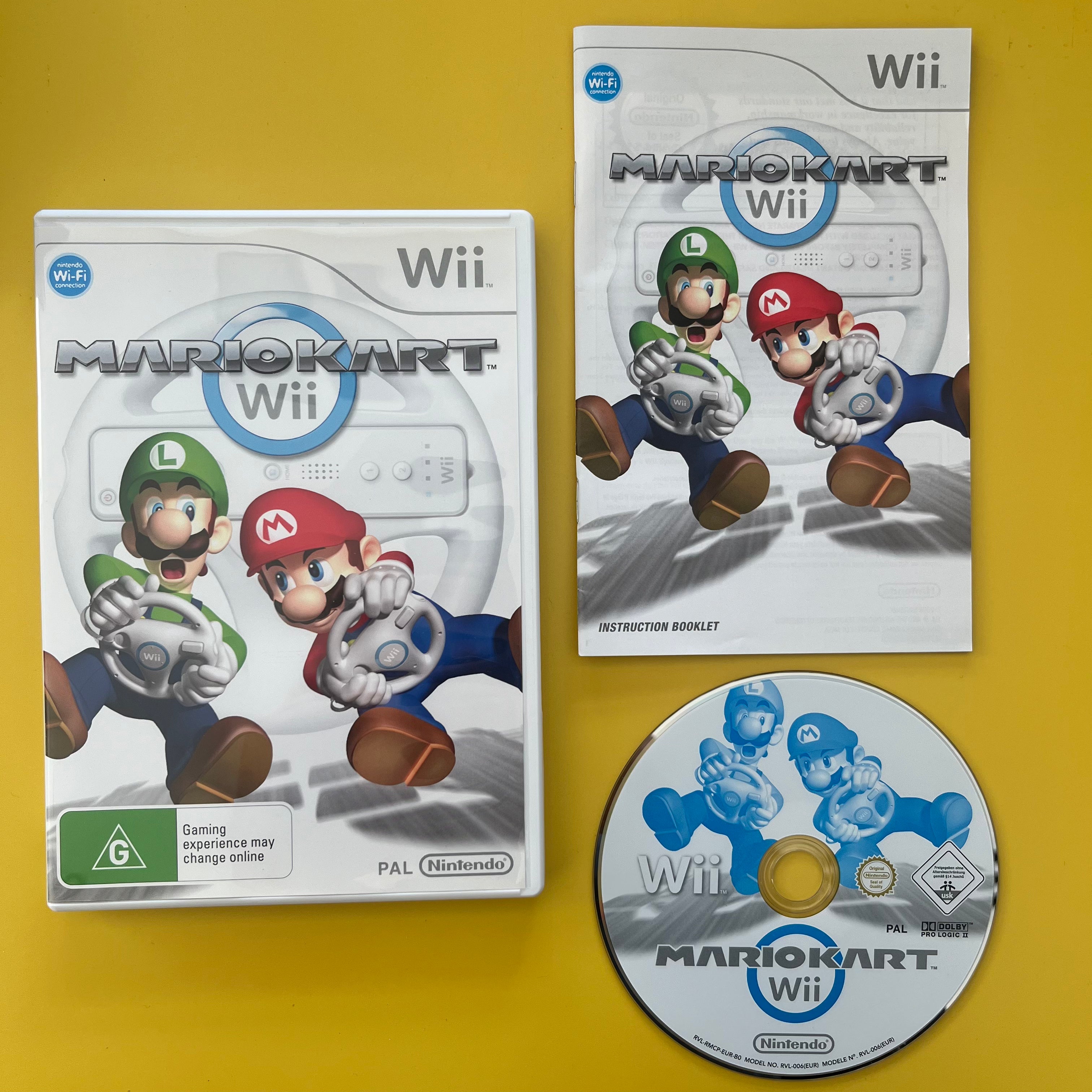 Wii - Mario Kart Wii - With Steering Wheel
