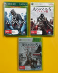 Xbox 360 - Assassin's Creed, II + III