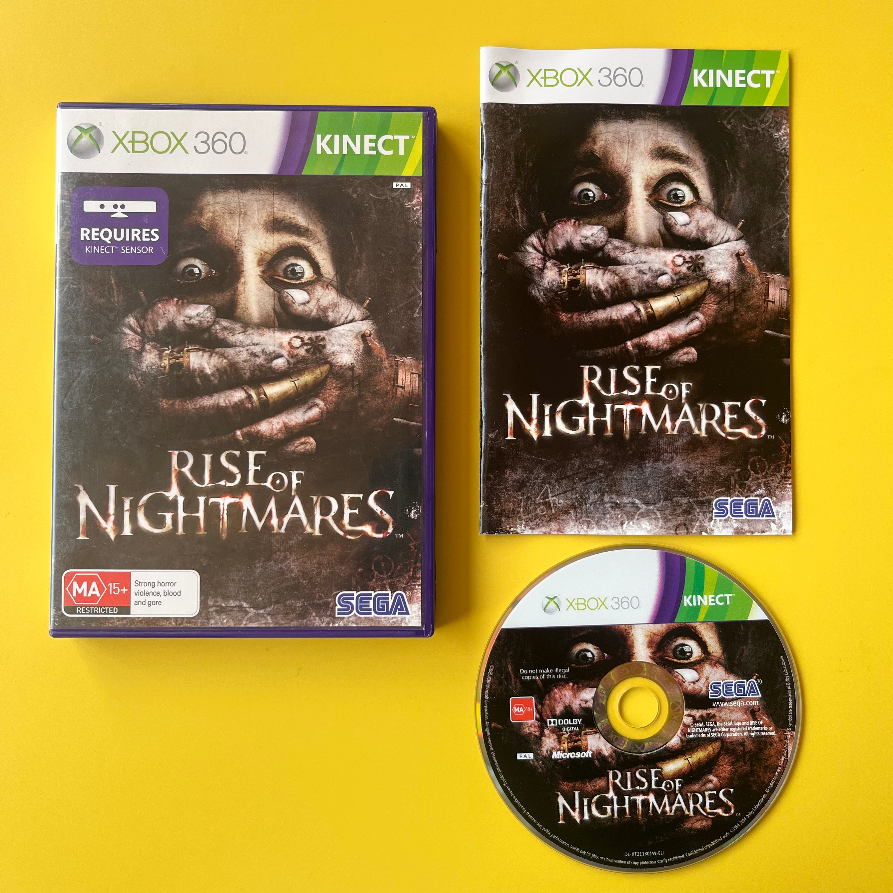 Jeu XBOX 360 Rise Of Nightmares - Version PAL FR - Boîte Neuve (non Officielle) - CD Rayé Mais Fonctionnel