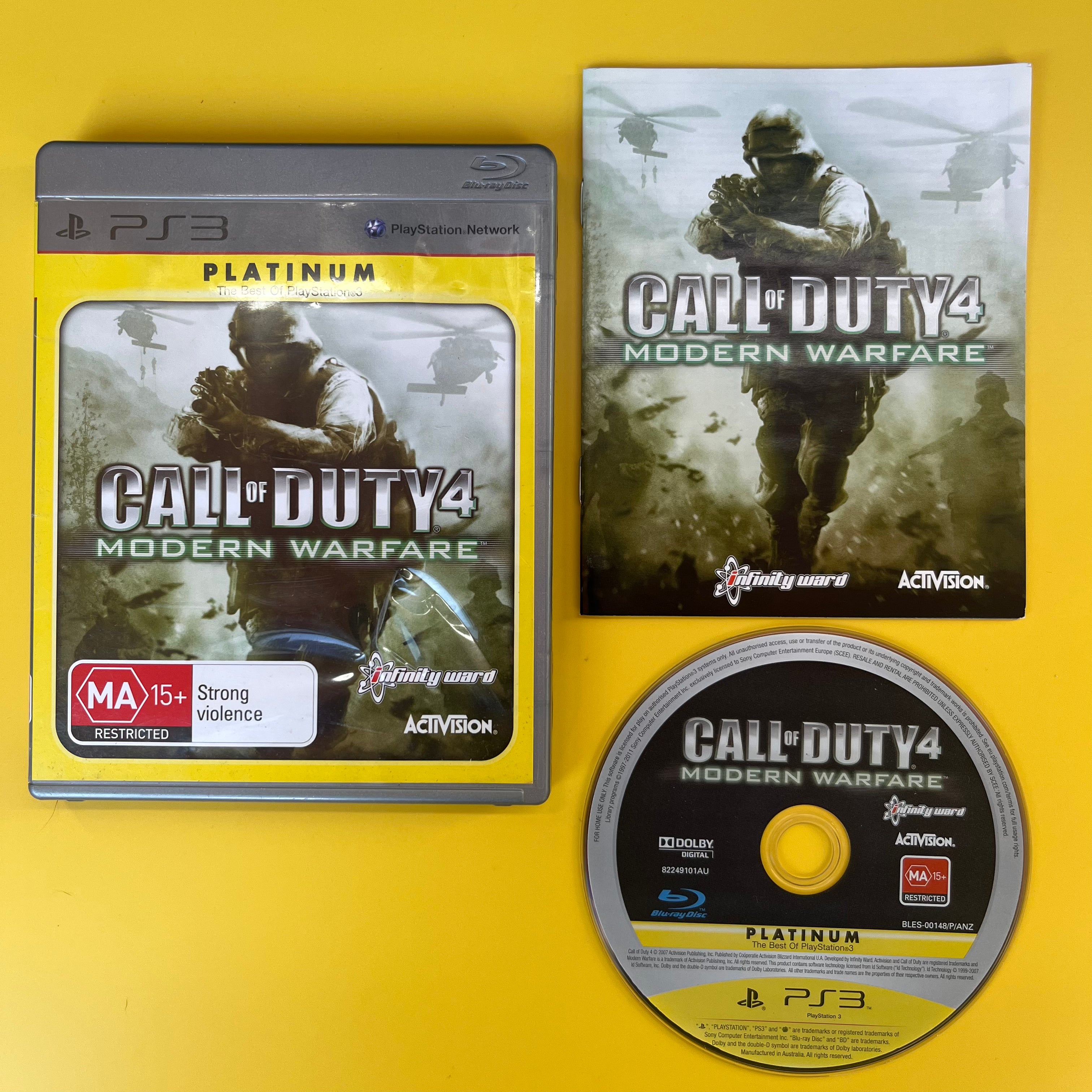 Buy PS3 Call of Duty Modern Warfare 4 Platinum Online in Australia PS3 Call of Duty
