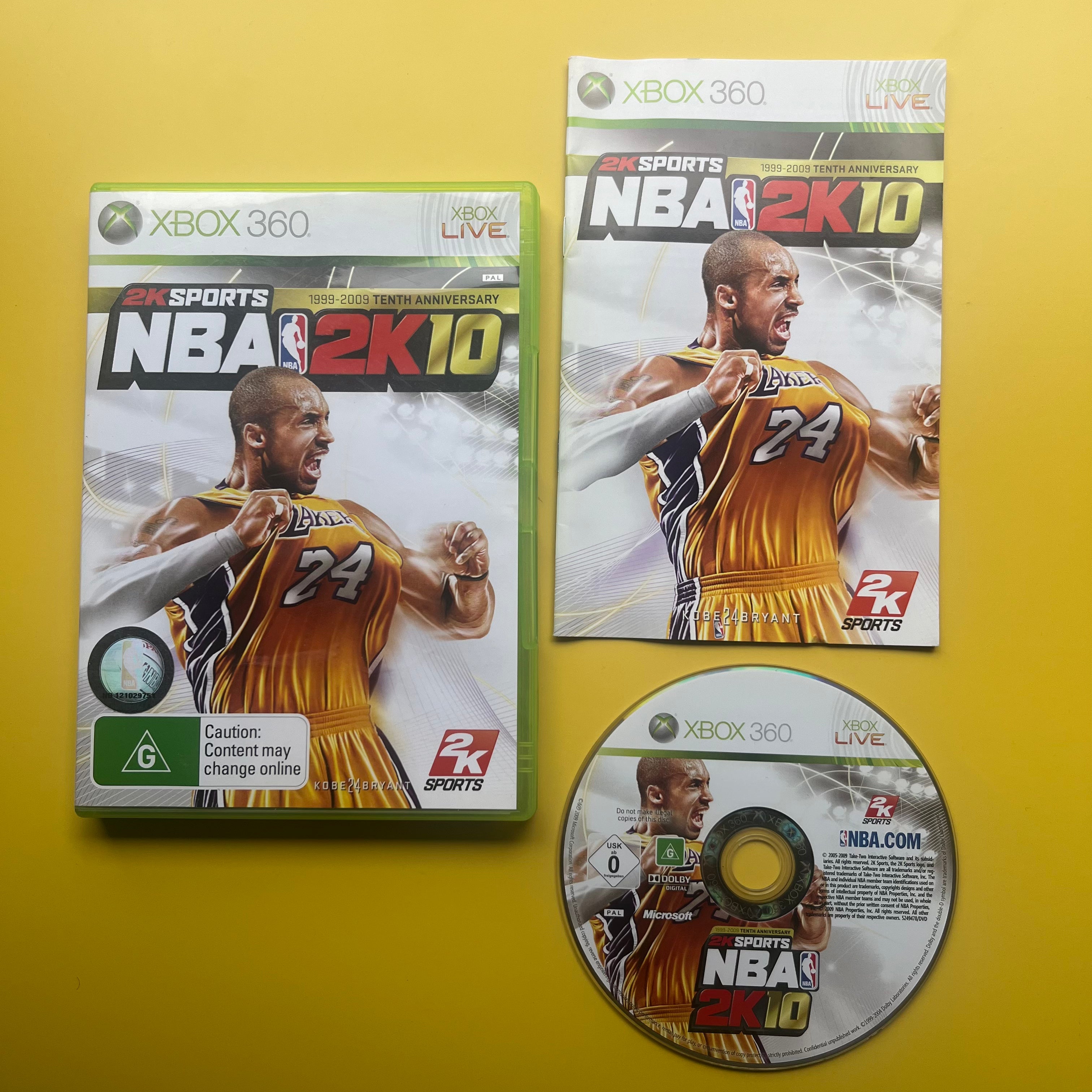 Nba 2k10 xbox 360 discount