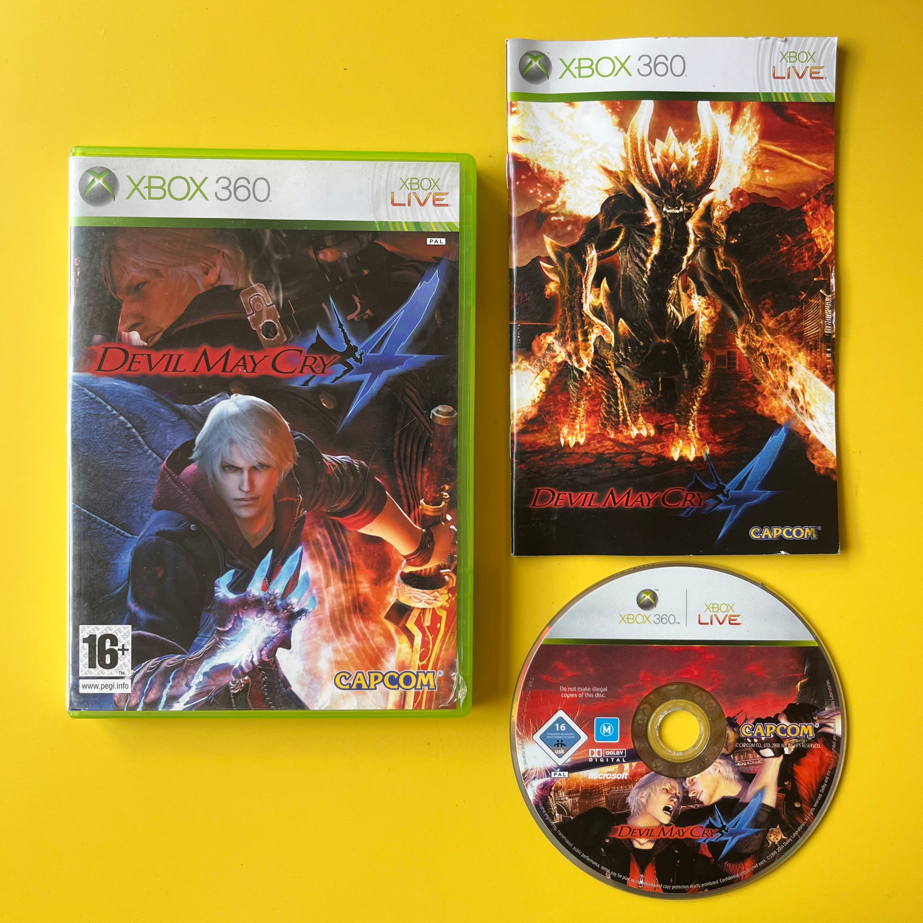 Jeu Devil May Cry 4 - Xbox 360 - Version PAL - Complet (boîte, Notice) - Bon état
