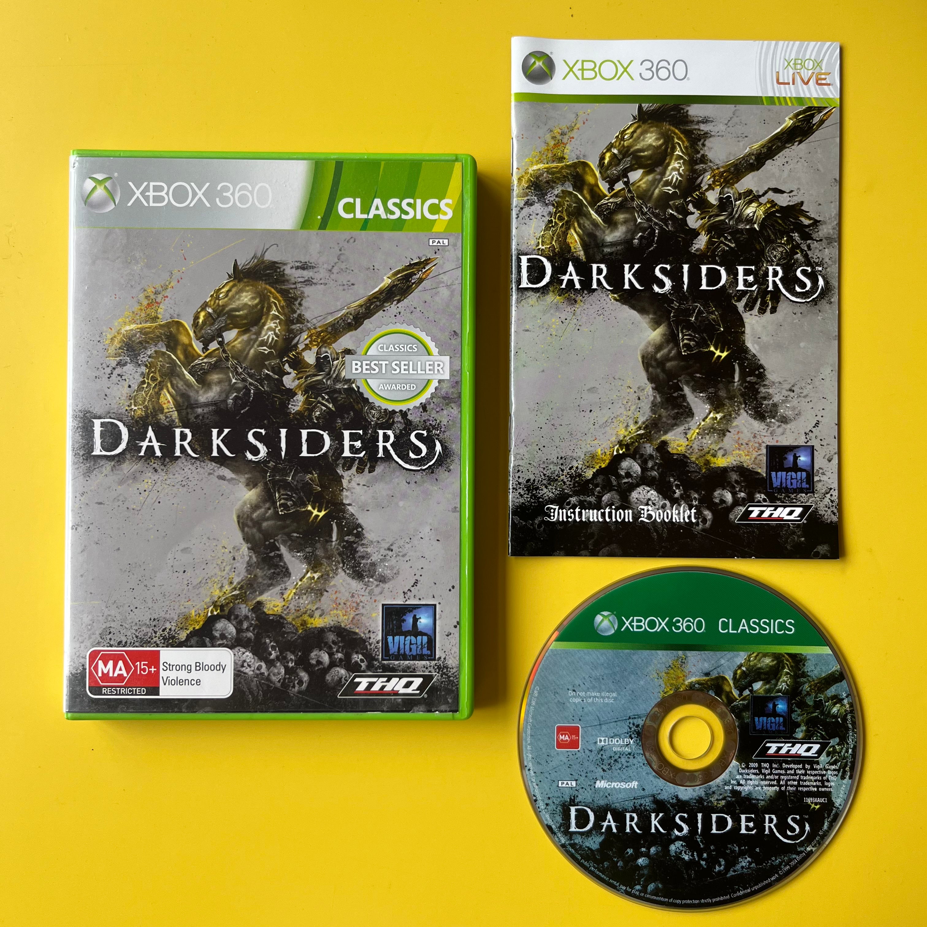 Jeu Xbox 360 Darksiders - Version Française, Bon état, Boîtier Et Instructions Inclus