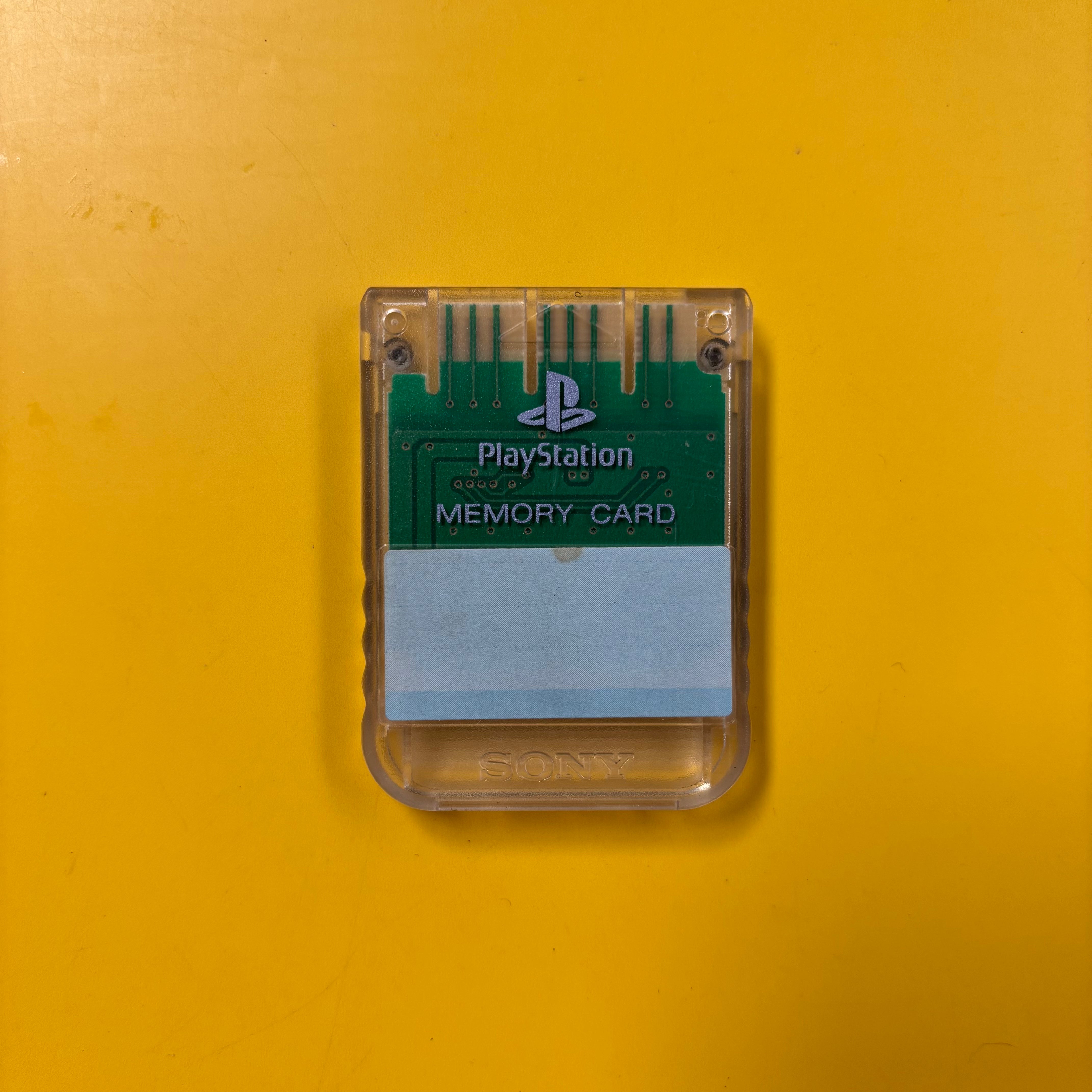 PS1 - Memory Card - Clear
