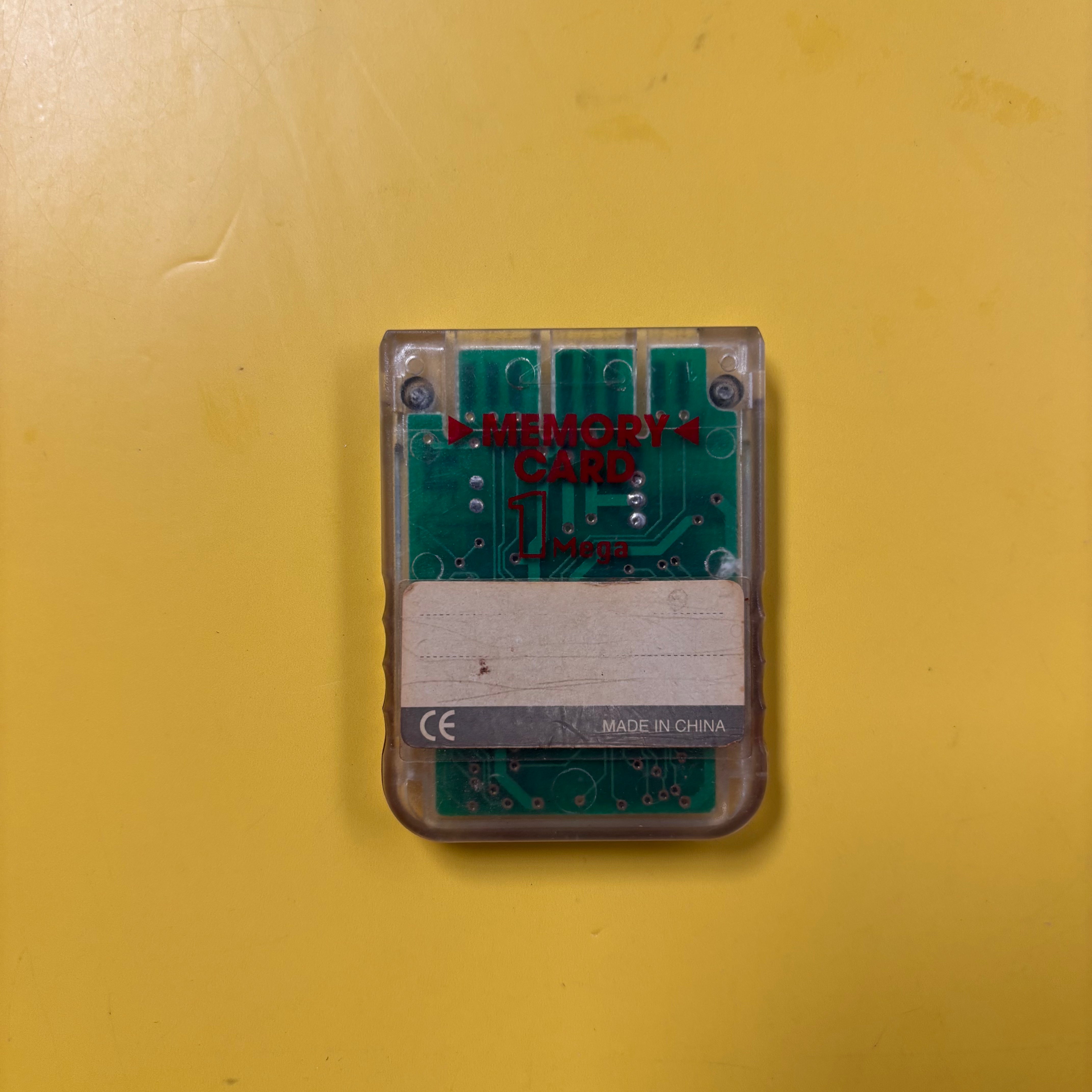 PS1 - Memory Card - Clear