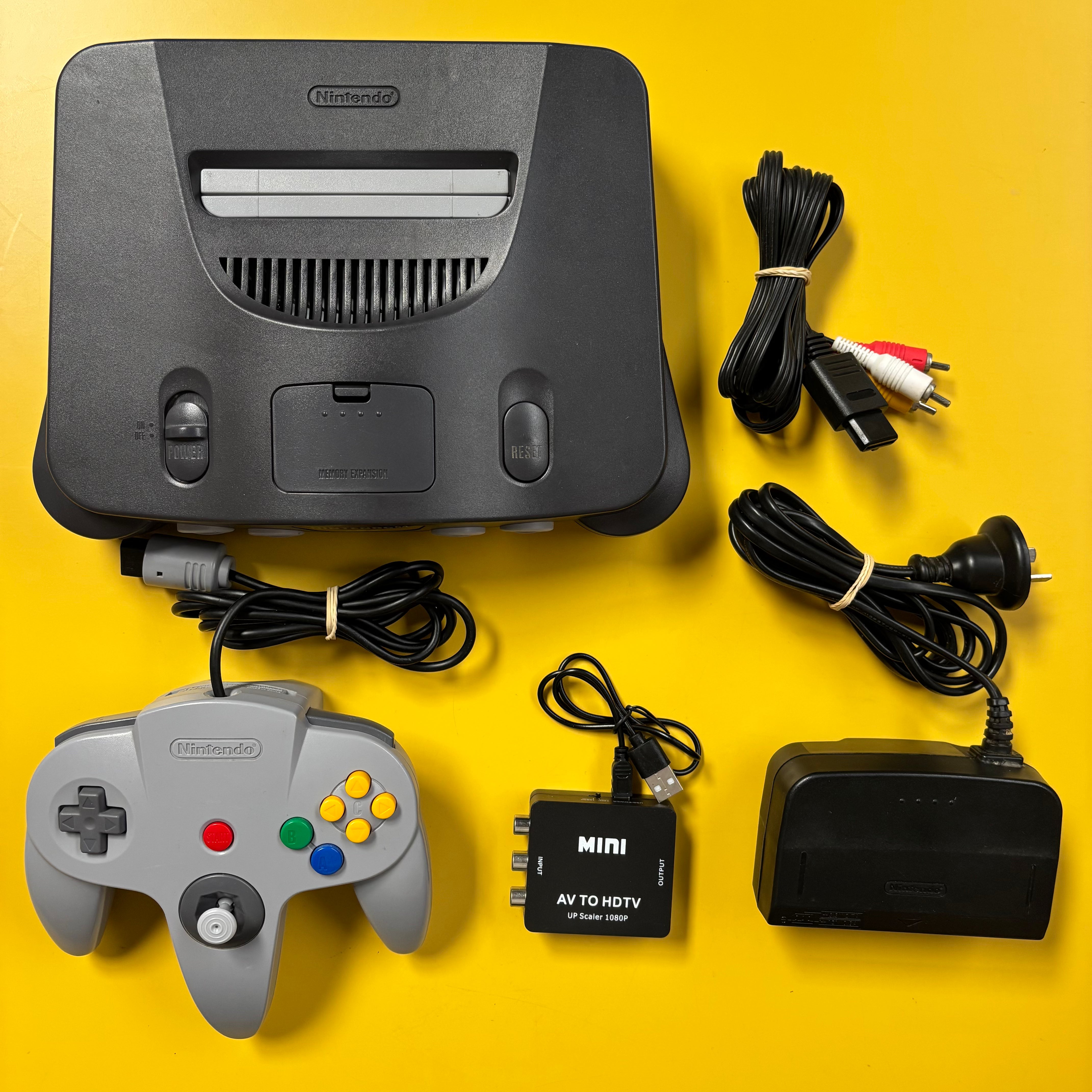 Nintendo 64 - Console - Charcoal + HDMI