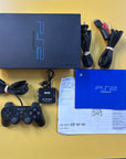 PS2 - Console Boxed - Fat - Black + HDMI