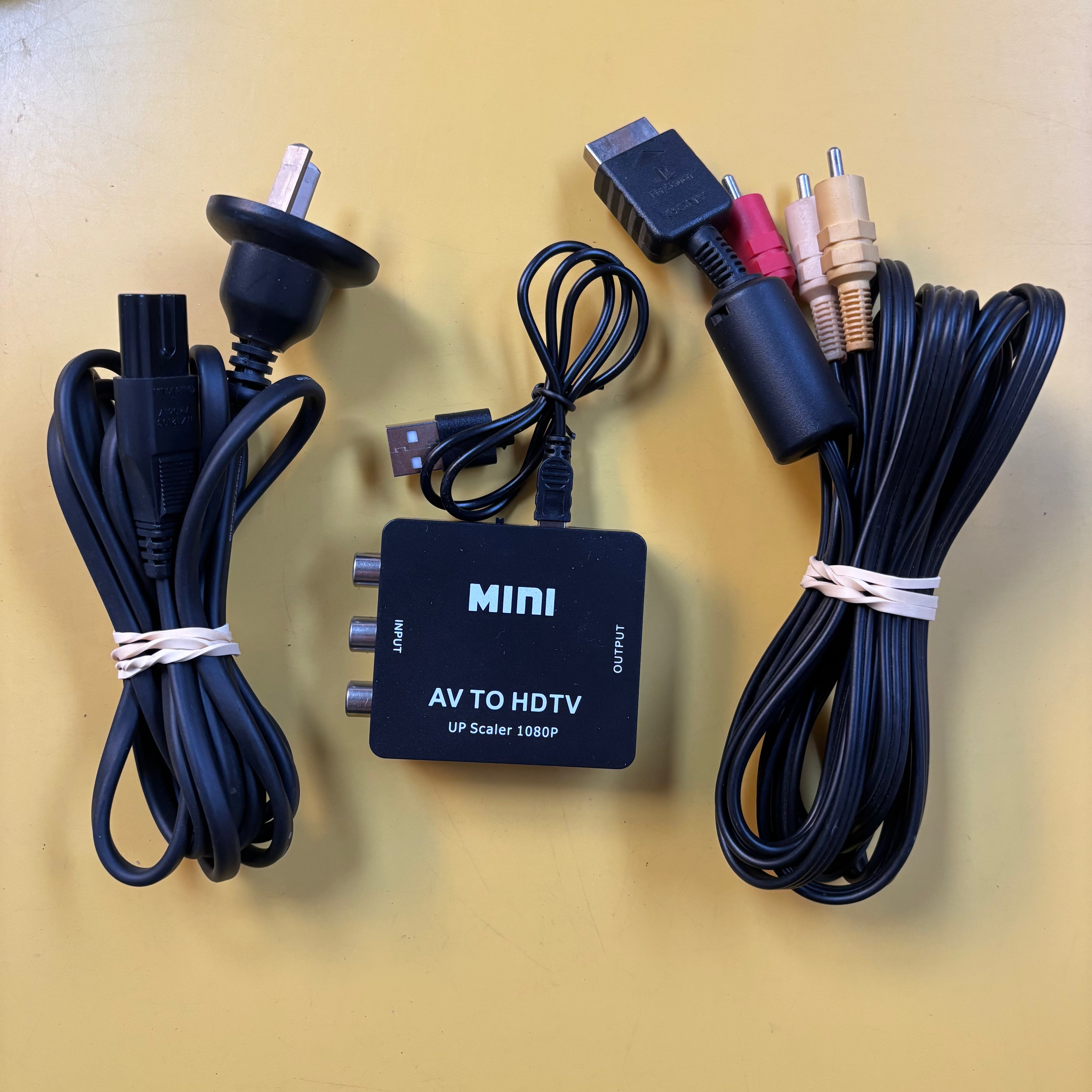 PS2 - Console Boxed - Fat - Black + HDMI