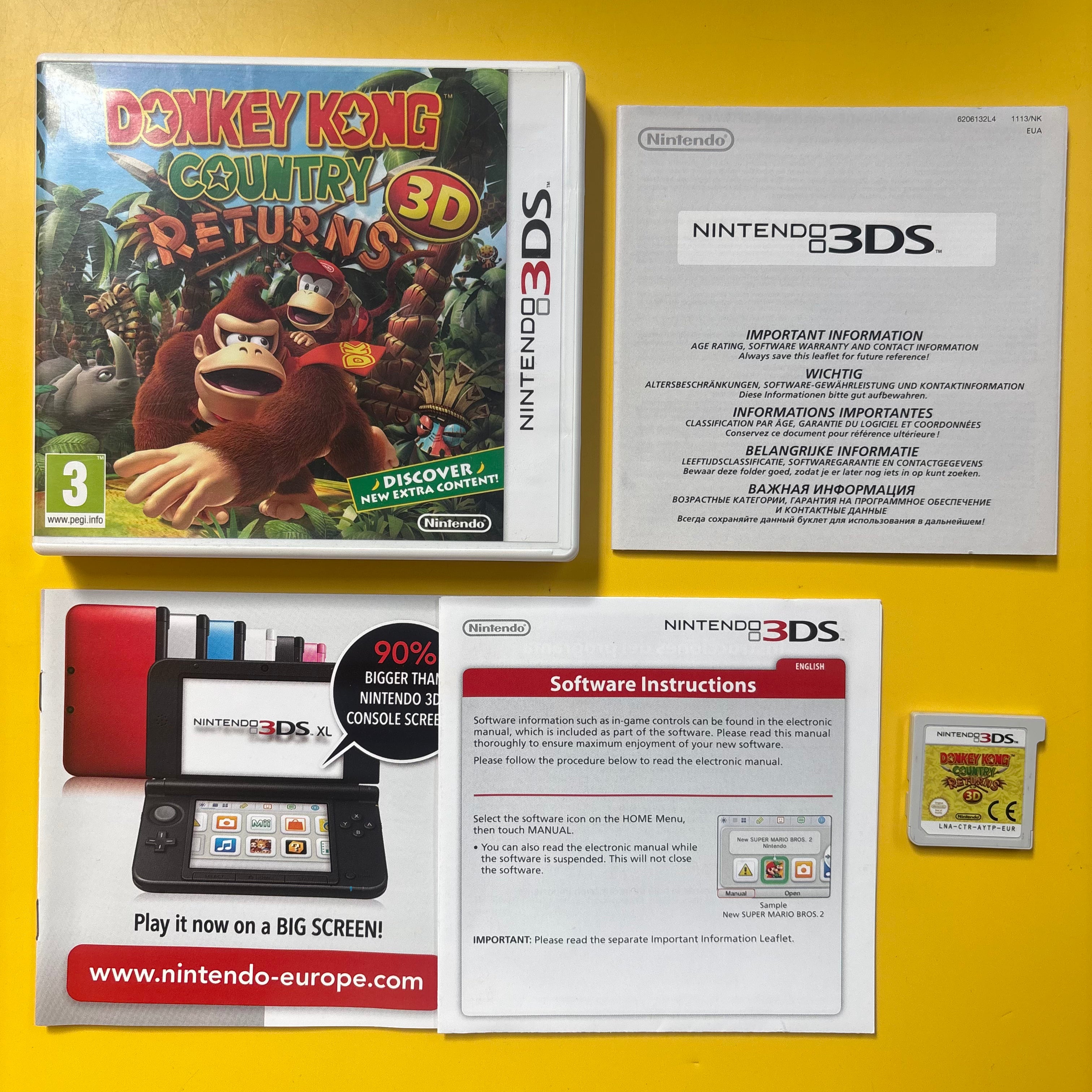 3DS - Donkey Kong Country Returns 3D