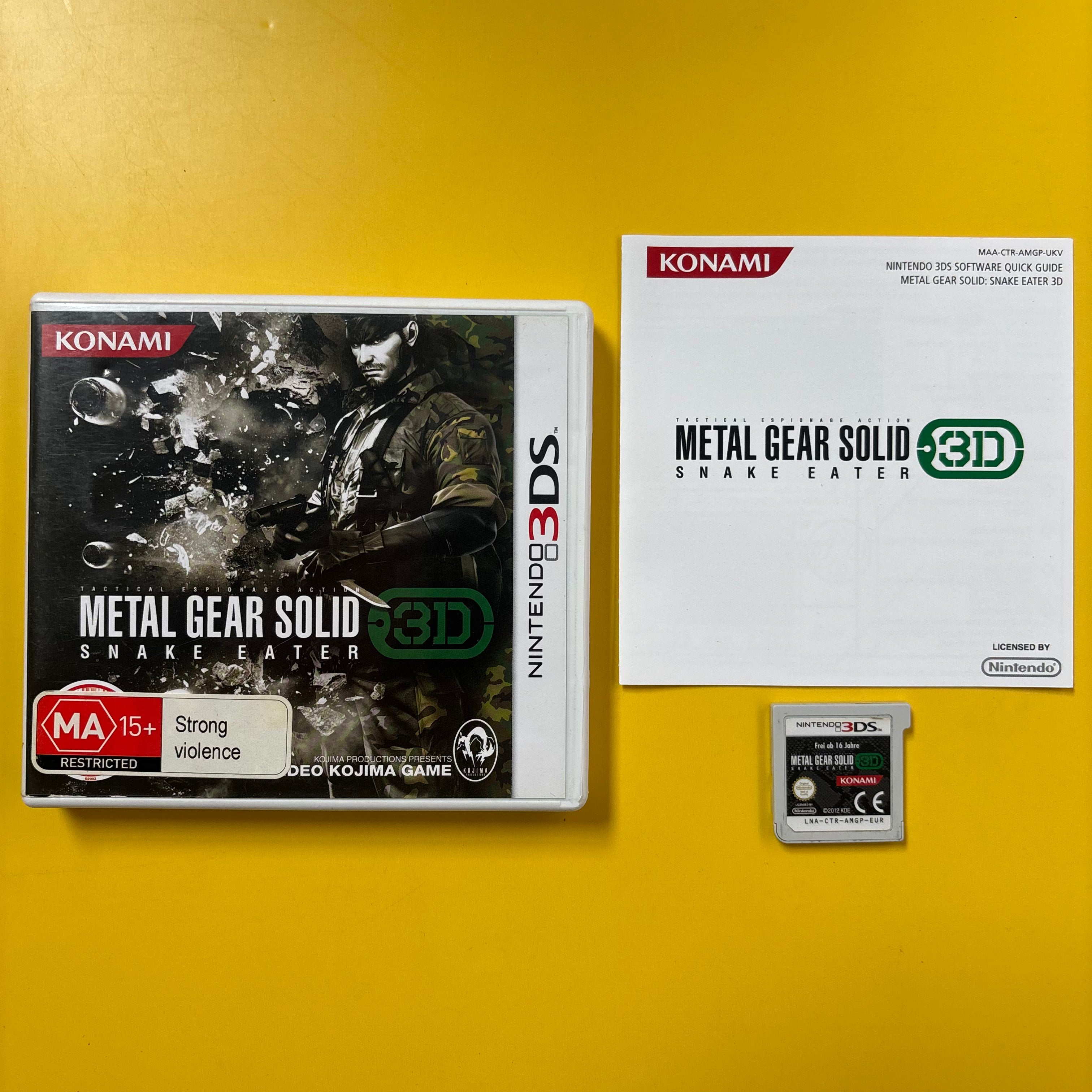 3DS - Metal Gear Solid Snake Eater 3D
