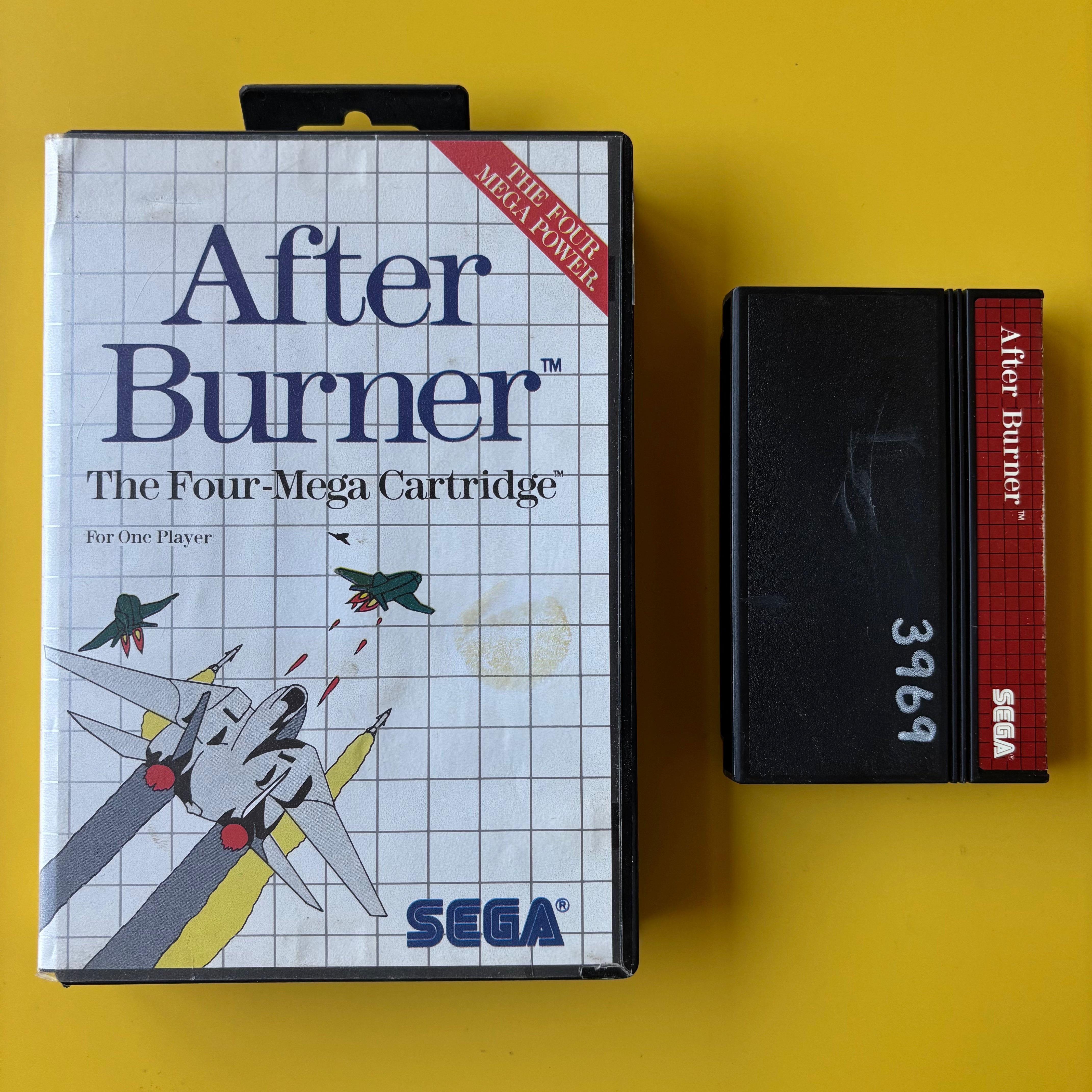 Jeu SEGA MASTER SYSTEM After Burner - Complet En Boîte PAL, Bon état, Notice Incluse