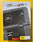 3DS - Nintendo 'New' 3DS XL - Console Boxed - Black + Charger