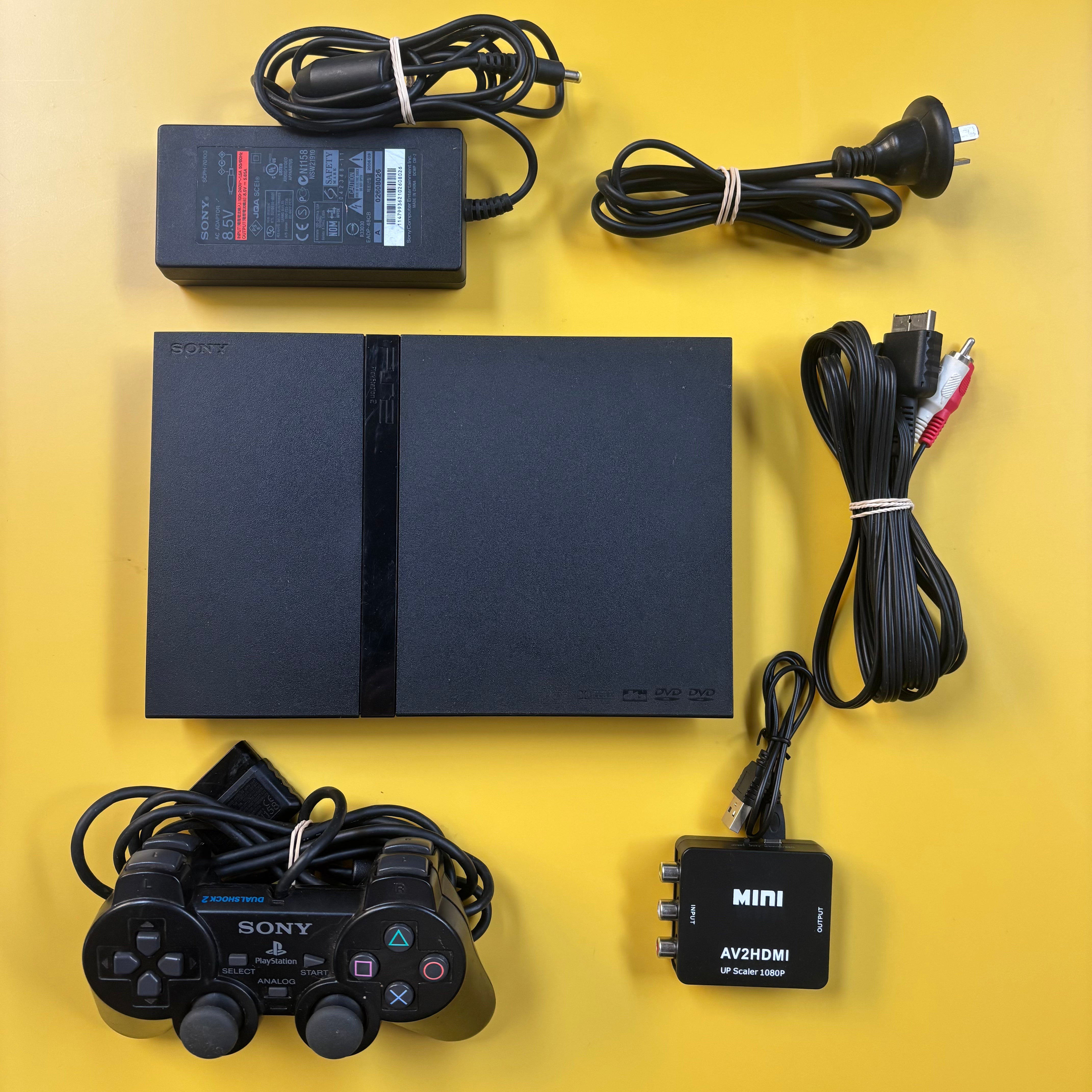 PS2 - Console Slim + HDMI Converter