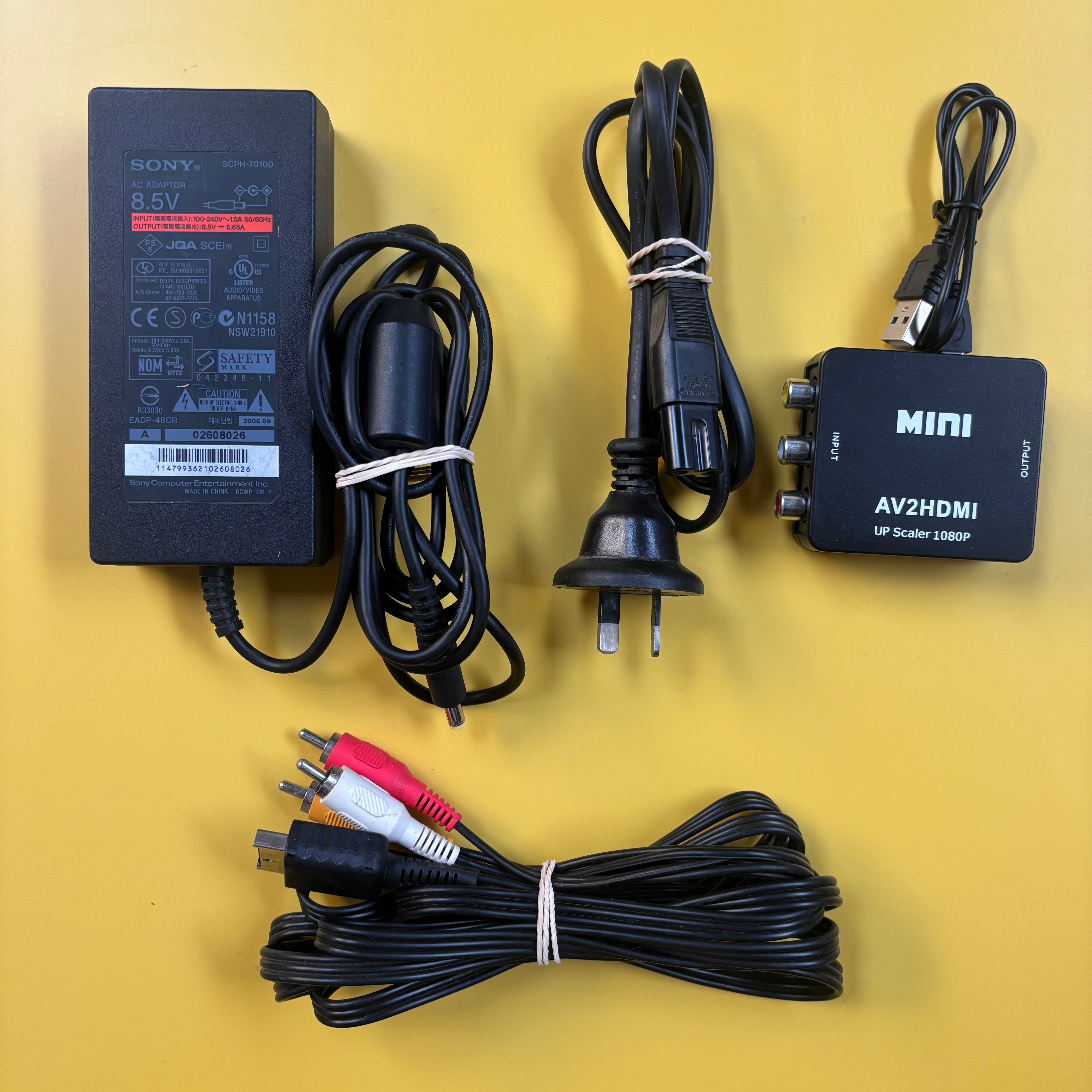 PS2 - Console Slim + HDMI Converter
